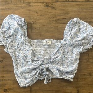 Hollister Blue Floral Women's Top